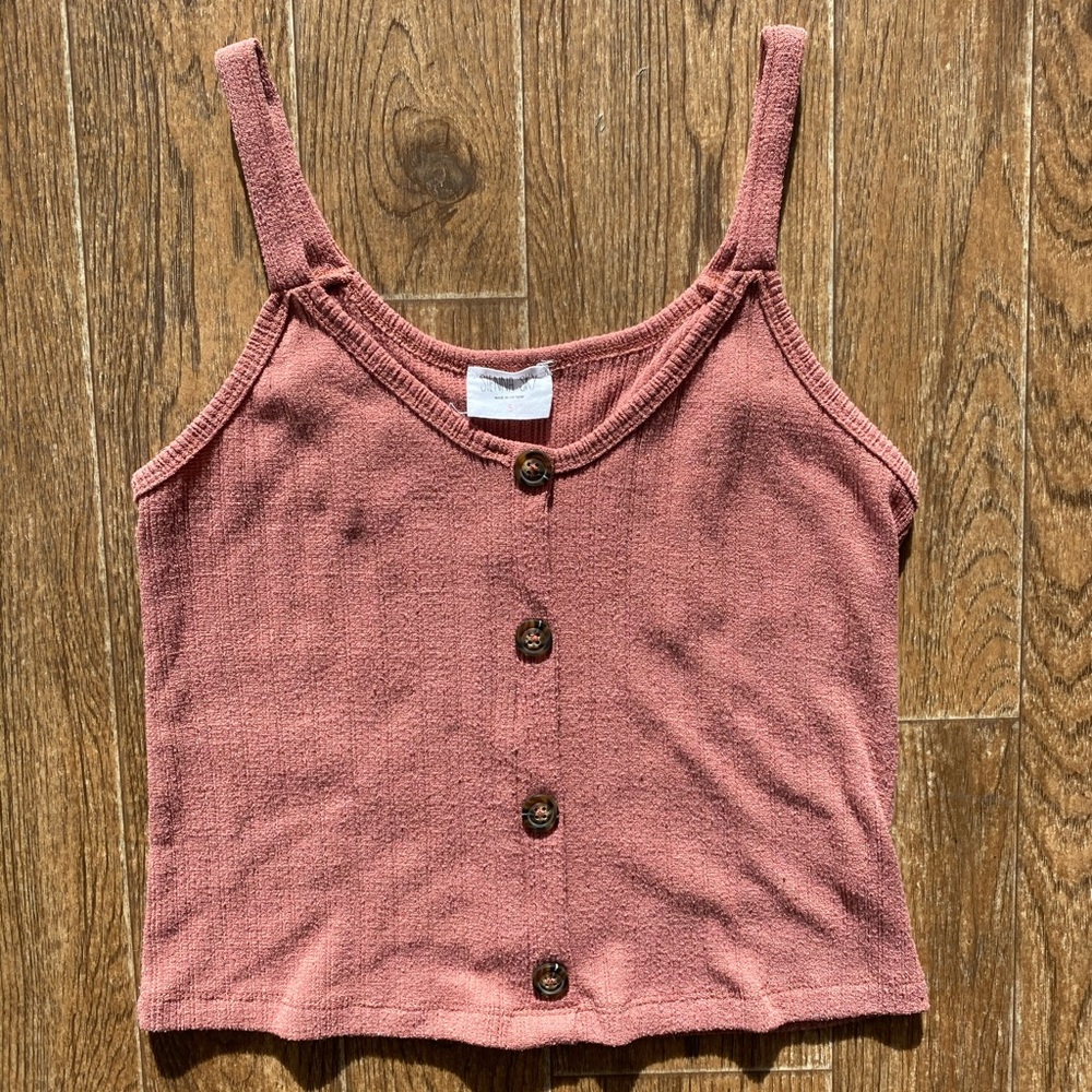 Dusty rose pink tank top